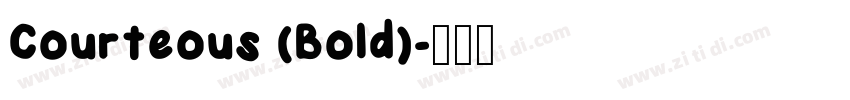 Courteous (Bold)字体转换